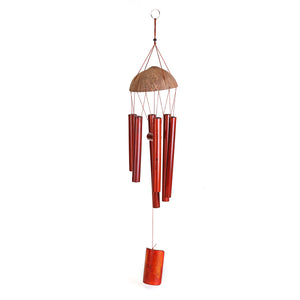 Creative Bamboo Wind Bell Chimes Handmade Natural Ring Home Decor Wind Chime Outdoor Yard Hanging Ornament