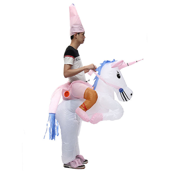 Horse Rider Inflatable Costume Carnival Party Fancy Animal Clothing For Adults Free Shipping