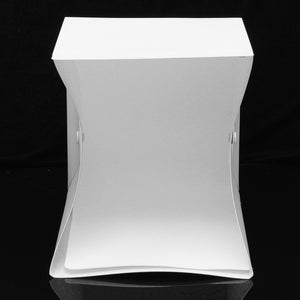 25x23x25cm Photo Studio LED Lighting Box Photography Backdrop Mini Light Room Portable Shooting Tent