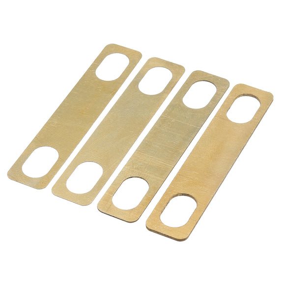 4pcs Brass Neck Shims Set Thickness 0.20.5/1mm for Guitar Bass Replacement Accessories