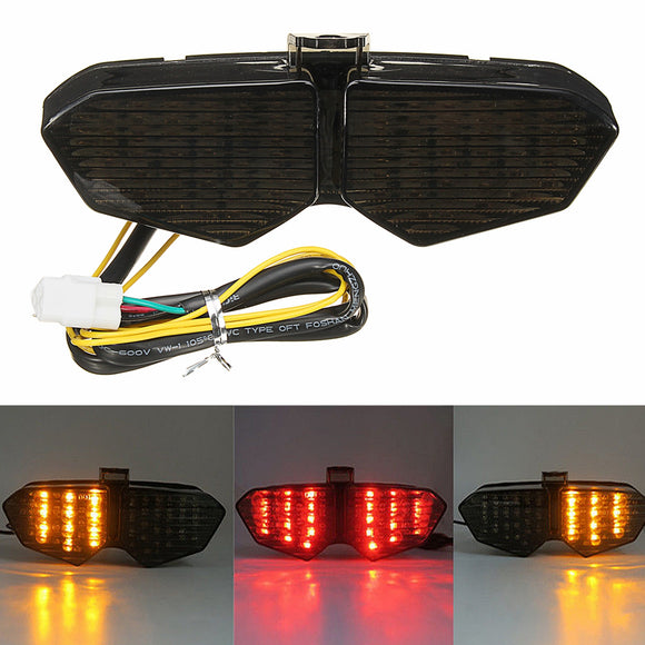 Motorcycle Smoke Integrated LED Tail Light Turn Signals For Yamaha YZF R6 03-05 R6S 06-08