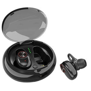 [True Wireless] ESON Style TWS Dual bluetooth Earphone Portable Bass Stereo Earbud with Charging Box