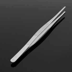 30cm Stainless Steel Silver Long Tongs Straight Tweezers Tool