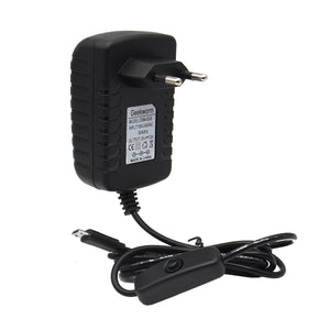 Geekworm EU Standard DC 5V 3.0A Power Adapter with Switch For Raspberry Pi