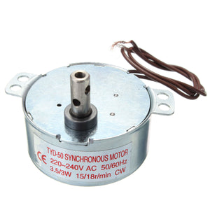 4Pcs AC 220-240V Turntable Synchronous Motor 15/18r/min 3.5/3W CW