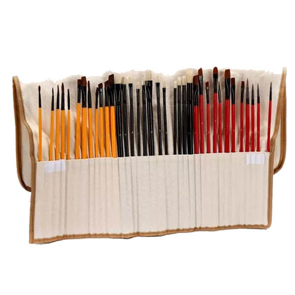 Zhuting B3601 36Pcs Canvas Curtains Multi-function Practical Writing Brush Suit