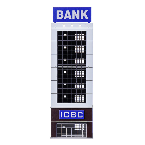 N Scale 1/150 1/144 Outland Sand Table Modern Bank Skyscraper Building Model
