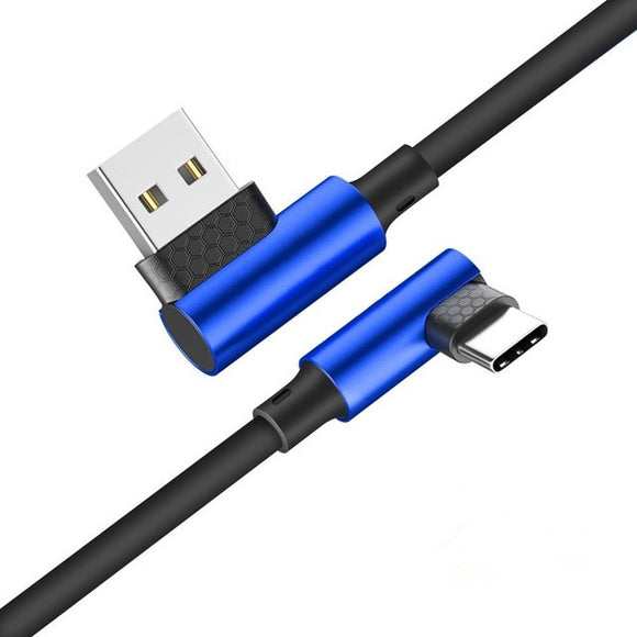 Bakeey 90 Degree Reversible 2.5A Type-C Fast Charging Data Cable For Samsung Xiaomi Huawei