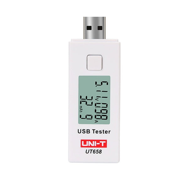 UNI-T UT658 Digital Lcd Display USB Tester Charger Current Voltage Capacity Tester DC Volt Meterr