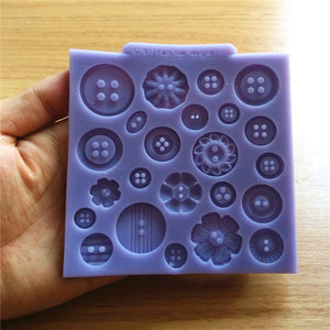 Silicone Button Cake Sweet Candy Jelly Ice Mold Chocolate Mold Kicthen Baking Decorations Tool