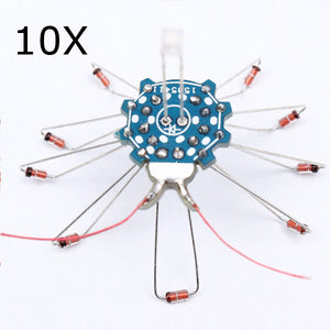 10Pcs GSM Mobile Phone Signal Flash LED Kit Radiation Power Supply DIY Kit