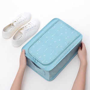 Women Print Large Portable Storage Shoe Bag Travel Bag Clothes Storage Bag