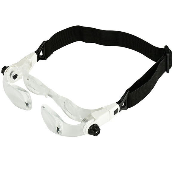 Headband 4.0X Bracket TV Glasses Magnifier Loupe Goggles Magnifying Glass