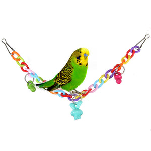 Hanging Bridge Swing For Parrot Birds Gnawing Toys Gadget Gift