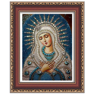 Honana WX-677 5D Round Diamond Painting DIY Cross Stitch Home Decor Diamond Embroidery Religious Gift