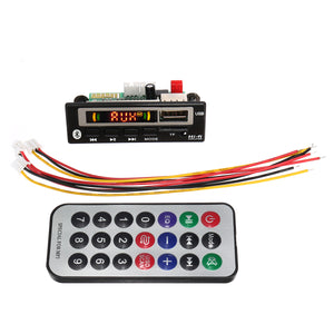 2V bluetooth 5.0 MP3 Decode Board Audio Module USB TF Radio For Car+Controller