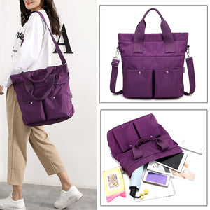 Water Resistant Nylon Shoulder Bag Casual Crossbody Bag for Women