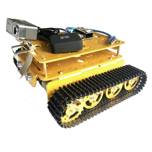 DIY T200 Double Layer WIFI Video Smart Robot Tank Chassis With HD Camera