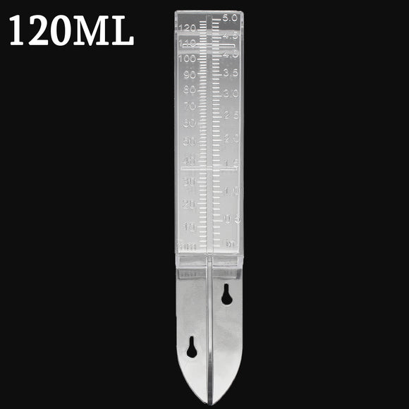 150mm Rain Gauge Acrylic Plastic Dual Scale Water Ground Ruler