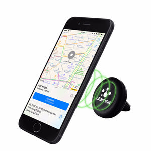 LENTION Universal Air Vent Magnetic Car Mount Holder 360 Rotation for Smartphones Mini Tablets GPS