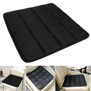 Bamboo Charcoal Breathable Seat Cushion Cover Pad Mat For Car Office Chair Black