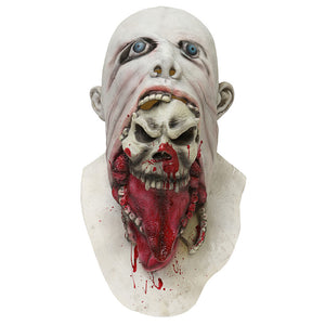 Halloween Party Home Decoration Horror Rotten Bloody White Mask Props Toys Supply For Kids Gift