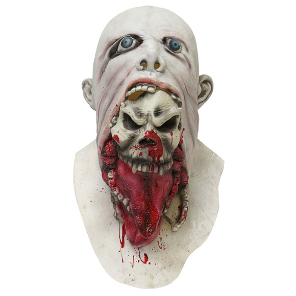 Halloween Party Home Decoration Horror Rotten Bloody White Mask Props Toys Supply For Kids Gift