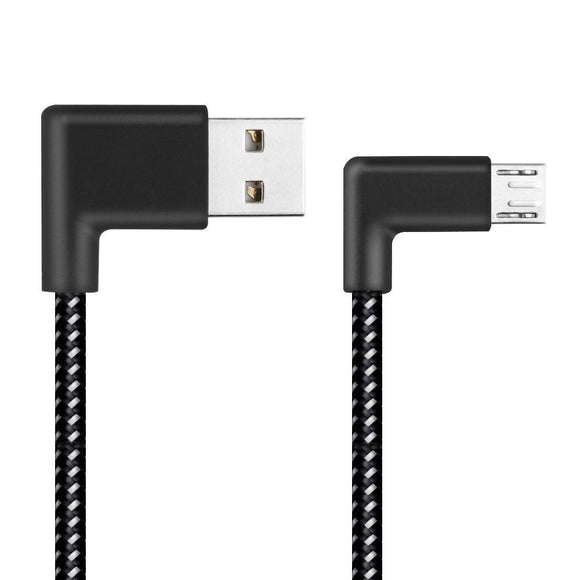 90 Degree Reversible 2.4A Micro USB Charging Data Cable 1M for Samsung S6 S7 Xiaomi Note 4