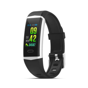 Bakeey B5 Built-in GPS Activity Record Heart Rate Blood Pressure IP68 Waterproof Message Weather Smart Watch Band