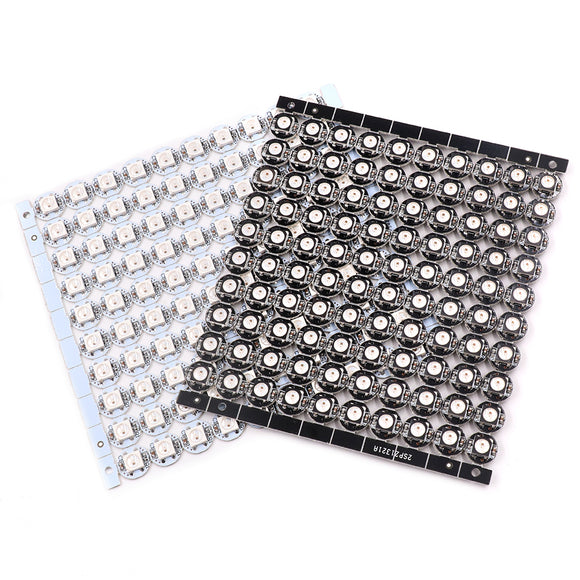 100PCS Mini Board Heat Sink Built-in RGB WS2812B Chip Bead LED Pixel Addressable Module DC5V