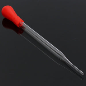 12cm 3mL Glass Dropper Transfer Pipettes With Rubber Bulb Laboratory Tool