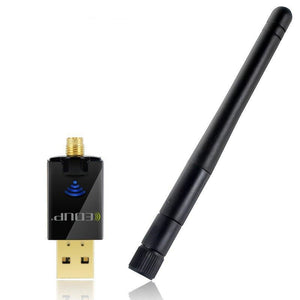 EDUP EP-DB1607 Dual Band 2.4G/5.8GHz 600Mbps 2dbi Antenna USB Wireless Network Card Wifi Receiver