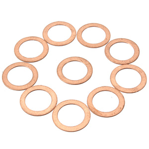 10pcs M6/M8/M12/M14 Copper Washer Motorcycle ATV Brake Fuel Banjo Seal