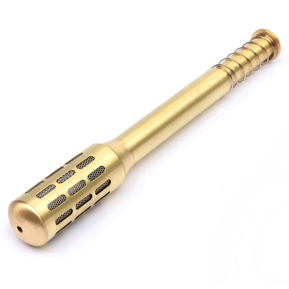 Big Copper Brass Moxa Roller Stick Moxibustion Massage Burner Improve Blood Circulation