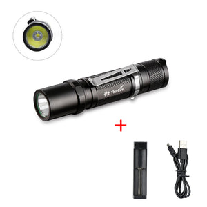 ThorFire TG06S XP-G2 500 Lumens 5 Modes Flashlight 14500 Battery Waterproof Mini EDC LED Work Lamp