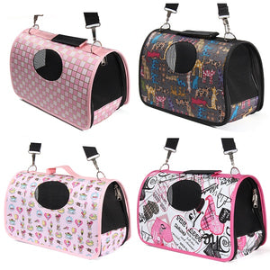 Fashionable Dog Cat Folding Travel Carry Bag Portable Cage Crate Pet Supplies