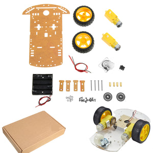 Upgraded 3~9V 2WD Smart Chassis Car DIY Kit  For Arduino with Dual 1:48 TT Motor