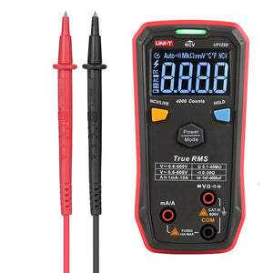 UNI-T UT123D Mini Smart Digital Auto Range Multimeter True RMS AC DC Voltage Current Meter NCV Live Tester One-button Operation