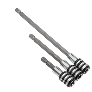 3Pcs 60/100/150mm Quick Release Drill Screwdriver Bit Holder 1/4 Inch Hex Shank Extension Bar