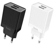 HOCO Dual USB EU Plug Wall Smart Travel USB Charger for Samsung Xiaomi Huawei