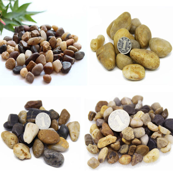 80g DIY Micro Landscape River Stone Decoration Garden Succulent Plants Flower Pot Decor