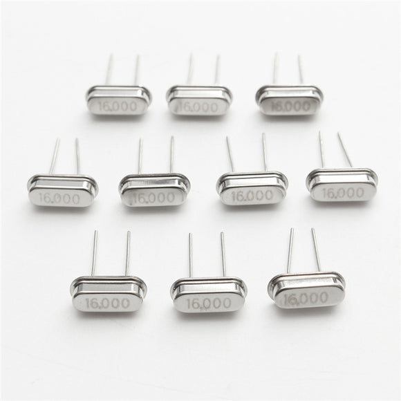 50Pcs HC-49S 16MHz 16 MHz 16M Hz 16.000M Mini Passive Resonator Quartz Crystal Oscillator