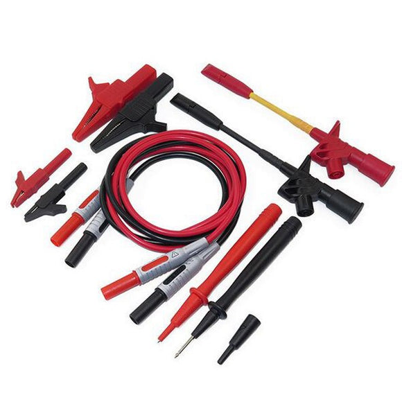 P1600C 10 in 1 Electronic Multimeter Probe Leads Kit Banana Plug Automotive Test Probe Kit