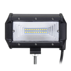 5Inch 72W LED Work Light Bars Flood Beam IP67 10-30V White for Jeep Off Road SUV Truck