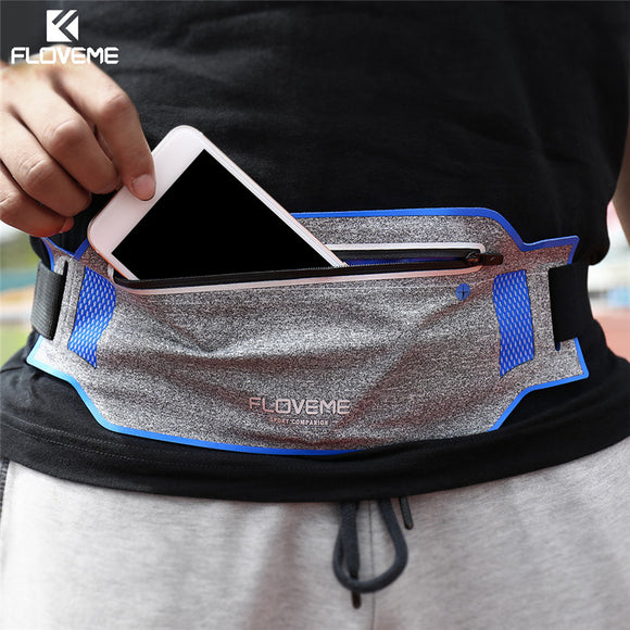 FLOVEME Waterproof Waist Bag Sports Running Phone Case Wallet Case for under 6 inches Smartphone