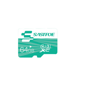 SASTFOE Green Edition 64GB U3 Class 10 TF Micro Memory Card for Digital Camera MP3 TV Box Smartphone