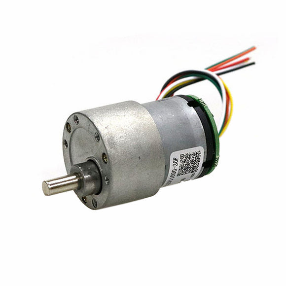 12V 4.8W 37-520 High Torque Reducer AB Dual Phase Hall Encoder DC Motor for Smart Car DIY Part