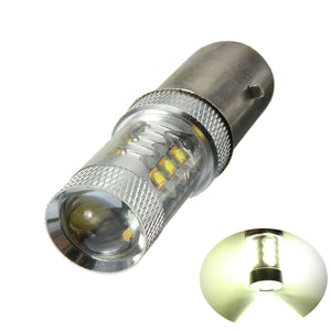 H6 16 LED BA20D 10-30V White Headlight Bulb For Motorcycle Bike ATV