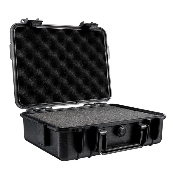 275x210x90mm Waterproof Hard Carry Camera Lens Photography Tool Case Bag Storage Box with Sponge