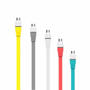 ROCK 1M 3.3ft Micro USB LED Auto-Disconnect Tech Data Cable For Xiaomi HUAWEI UMI